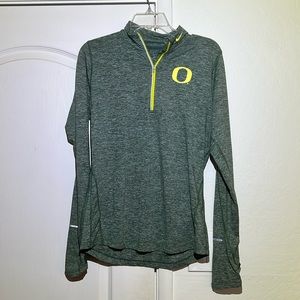 Nike Dri-Fit Oregon Ducks women's pullover zip